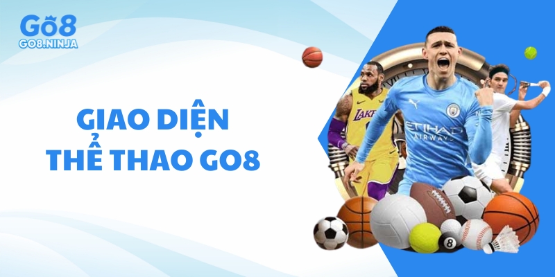 Sảnh thể thao Go8 nổi bật với giao diện thân thiện